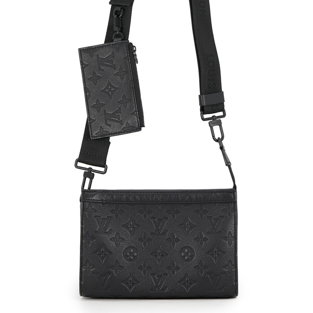 Louis Vuitton Shoulder Bag Monogram Shadow Gaston Wearable Wallet M81115 LOUI...